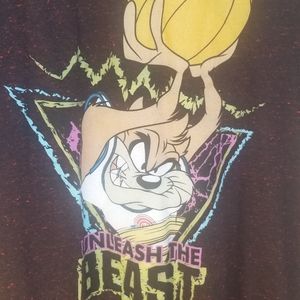 Space Jam Taz Unleash The Beast Mens T-Shirt